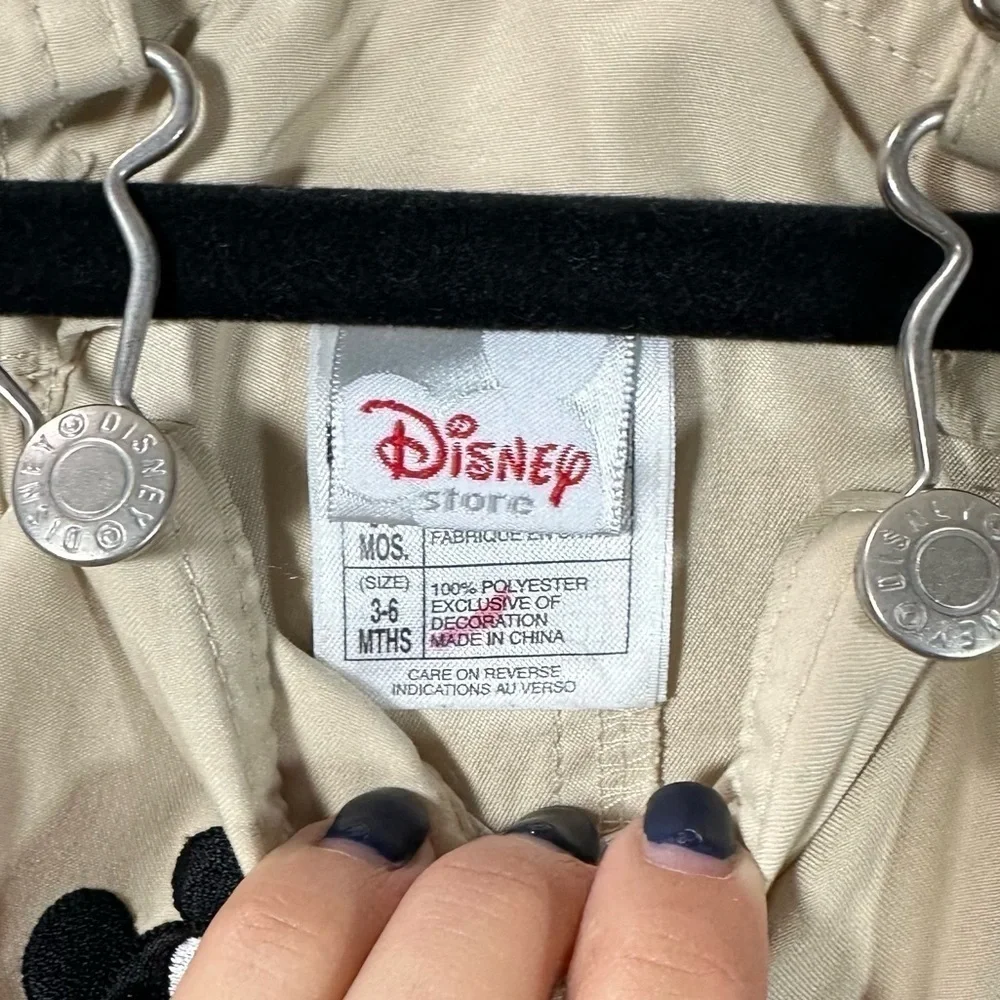 Mickey Mouse builds sandcastle khaki overalls size 3-5M